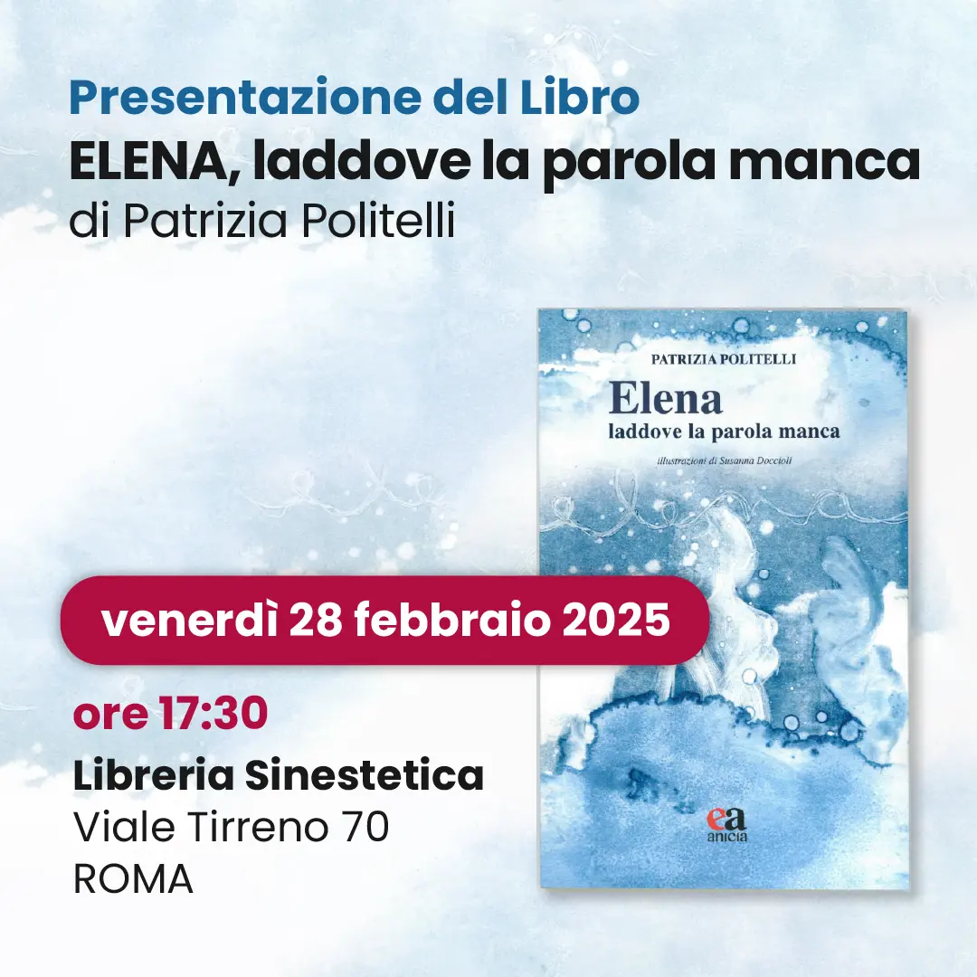 Presentazione libro “Elena, laddove la parola manca”